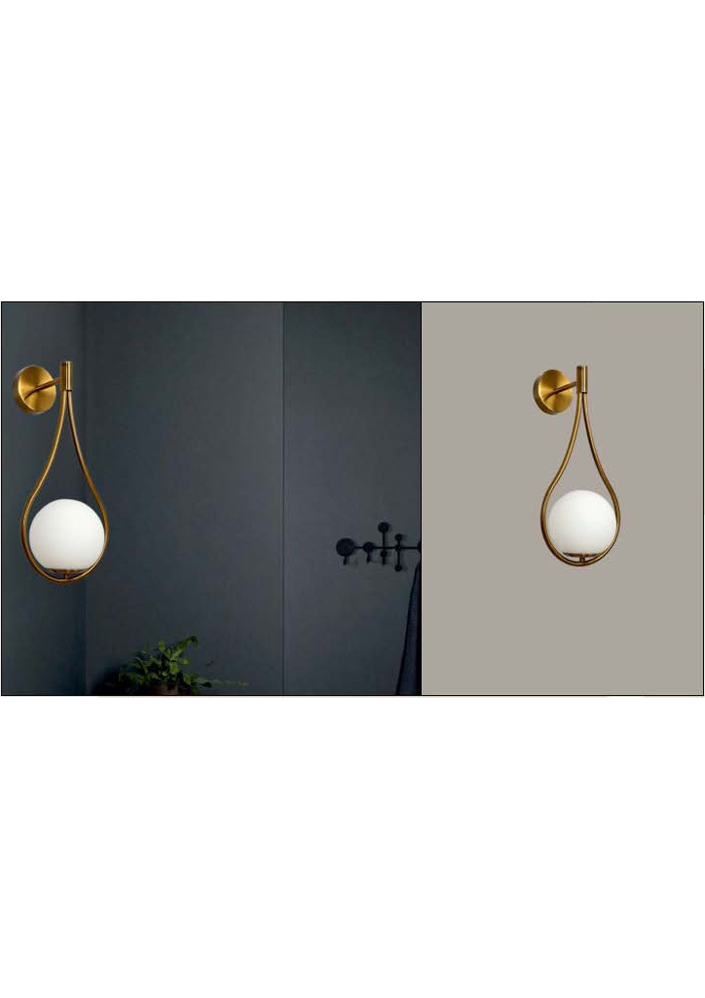 Beyond Lights - Brass Globe Sconce- GL